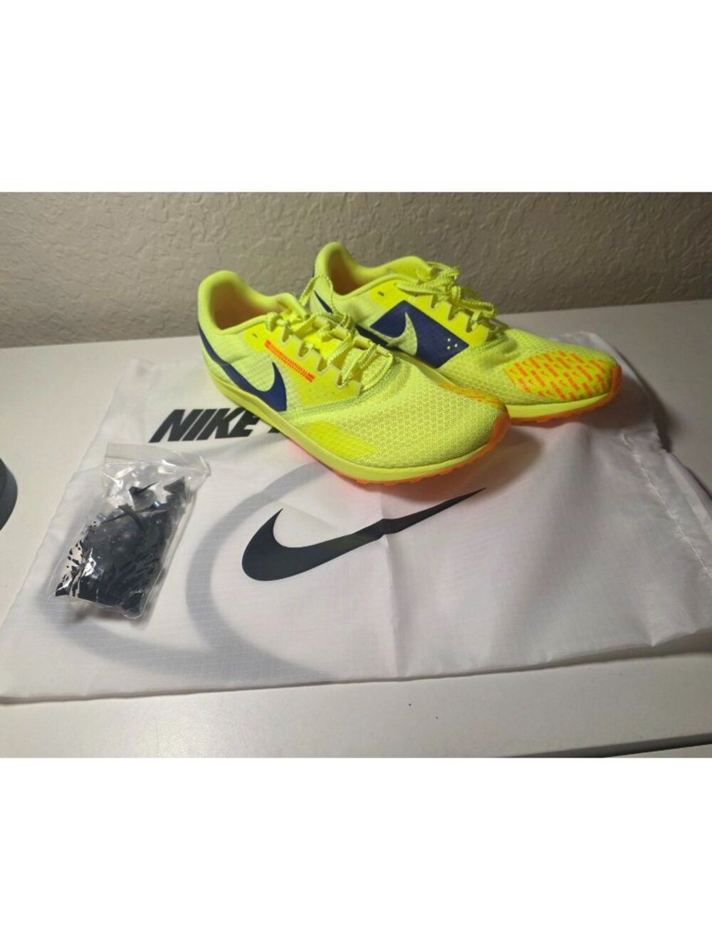 Nike Zoom Rival XC6 Fast Pack ladies Volt Neon Track Field Sneakers 8.5 NEW